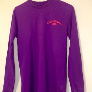 Divided XS purple teen boys long sleeve shirt